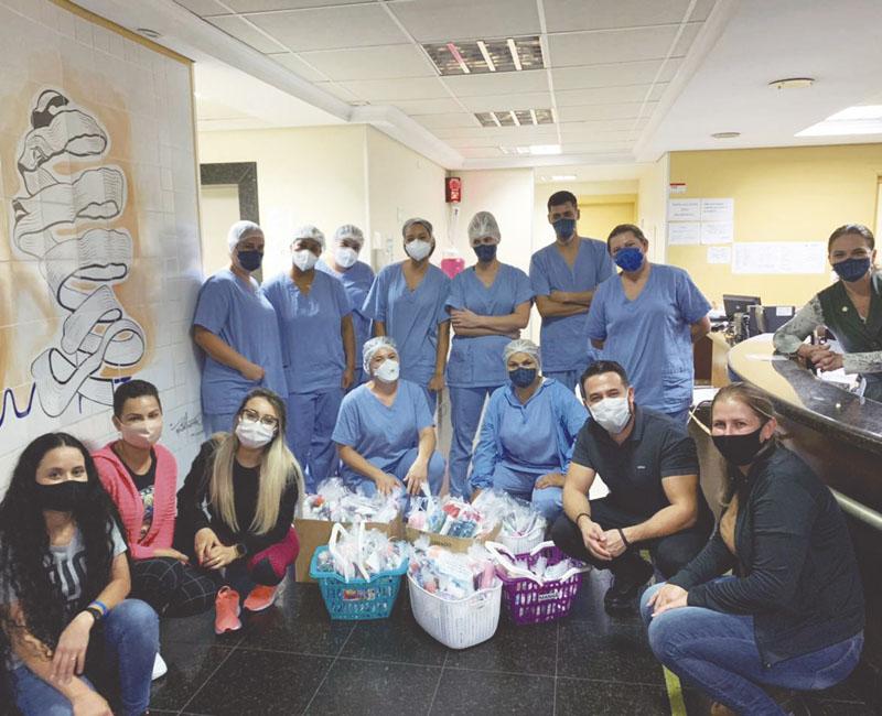 Jovens se mobilizam para doações  e oração a pacientes em hospitais