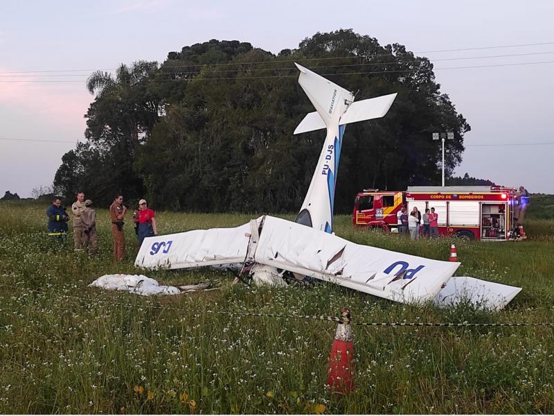 Duas quedas de aeronaves e um piloto perdeu a vida no Salgadinho 