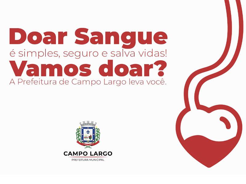 No Dia Mundial da Doação de Sangue, caravana que leva campo-larguenses até o Hemepar