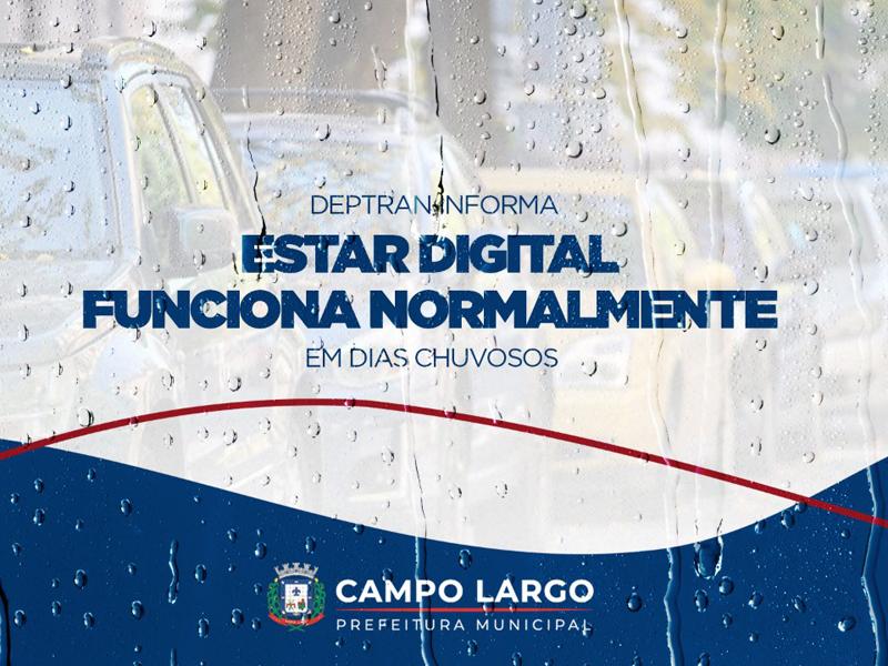 Estar digital monitora trânsito da cidade normalmente em dias chuvosos