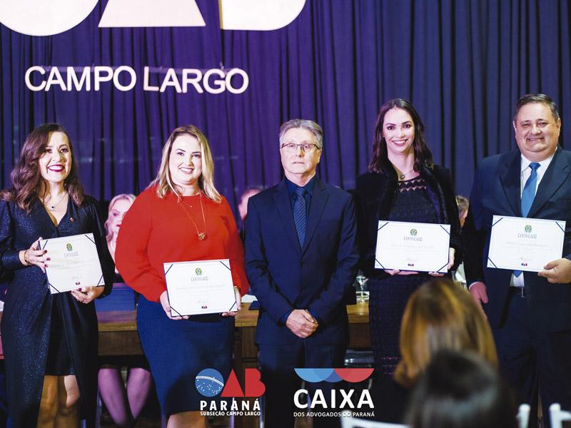 Nova diretoria da OAB Campo Largo  toma posse em evento no Clube União
