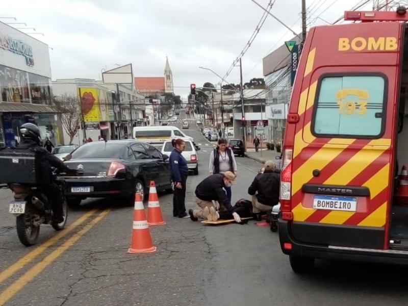 Jovem mulher é atropelada próximo ao Terminal Urbano 