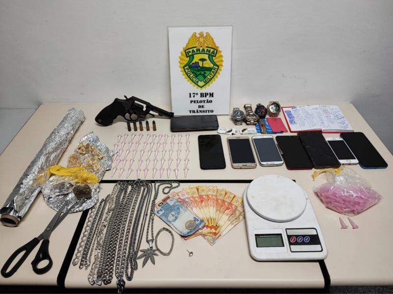 PM prende indivíduo e apreende dois menores com arma e drogas