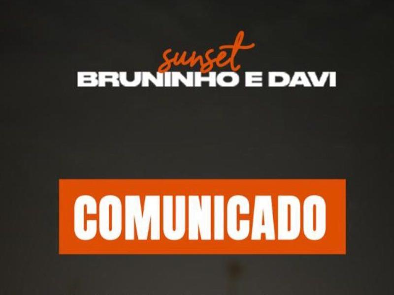 Show da dupla Bruninho e Davi é adiado por conta de aumento de casos da Covid-19