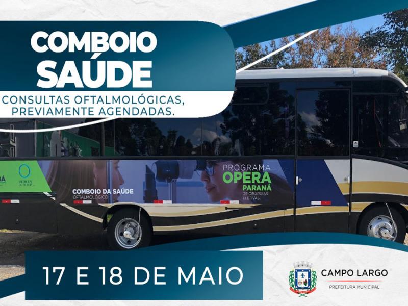 Comboio da saúde chega a Campo Largo para agilizar procedimentos oftalmológicos