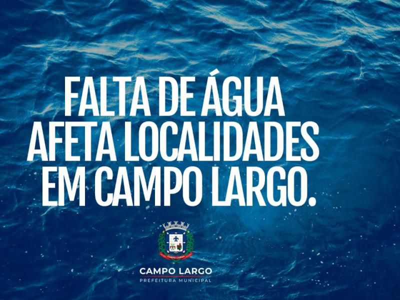 Obra na captação passaúna afetará abastecimento de água em regiões da ferraria nesta quarta-feira(17)