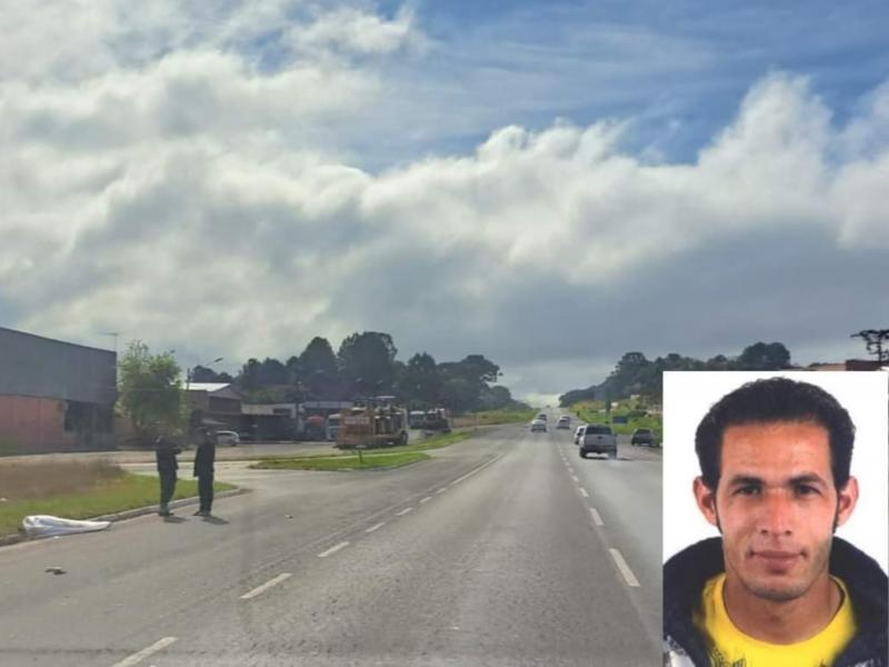 Atropelado no Km 118 da antiga 277 em Campo Largo foi identificado 