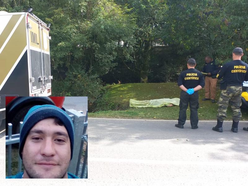 Homem encontrado morto dentro de córrego às margens da Estrada de Bateias 