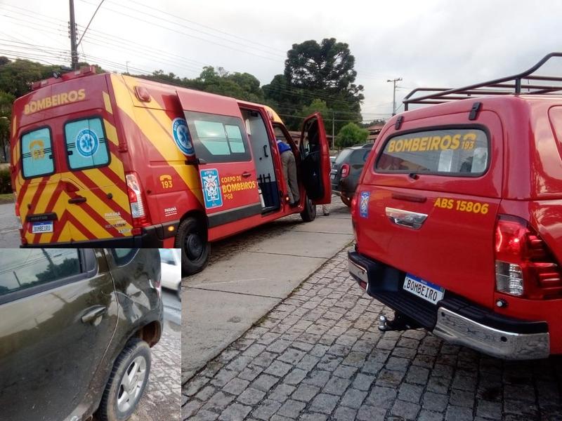 Acidente entre carro e moto na PR-510  deixa motociclista ferido 