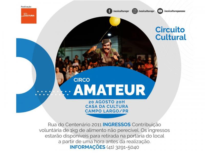 Agenda cultural: espetáculo amateur estreia no próximo sábado