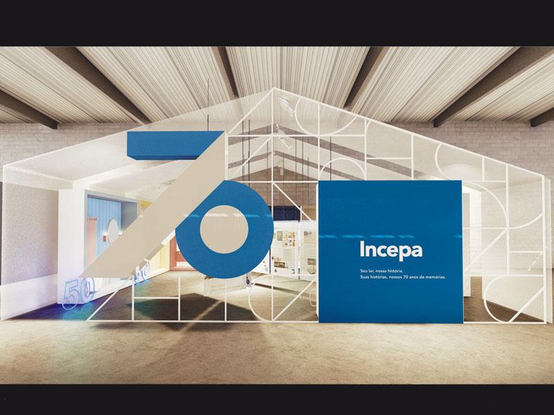 Casa Incepa: conheça a instalação que  conta a evolução do revestimento no Brasil
