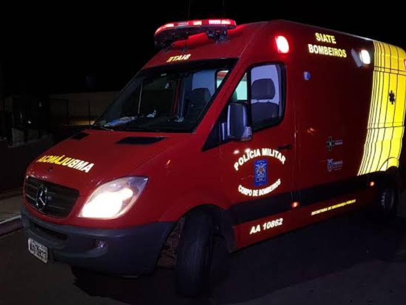SIATE socorre homem vítima de acidente na Pigatto em Campo Largo 