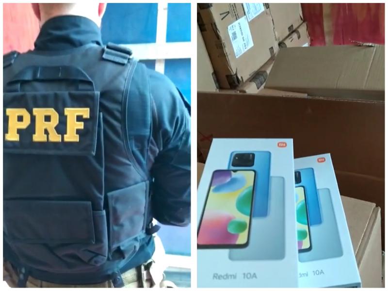 PRF apreende produtos e recupera veículo em Balsa Nova