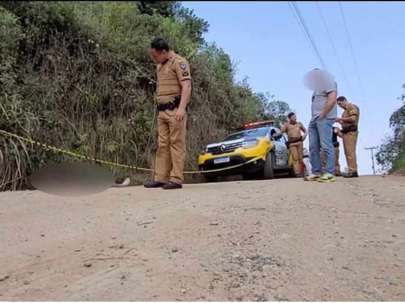 Homem encontrado morto a tiros na Estrada da Faxina em Campo Largo 