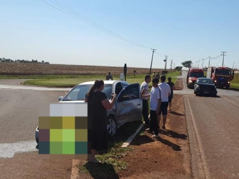 Acidente entre veículos deixa bebê ferido na PR-092