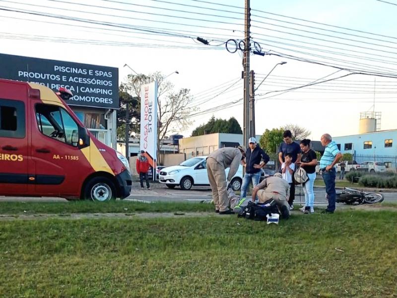 Bombeiros socorrem condutores de motos no Ouro Verde e no Itaqui