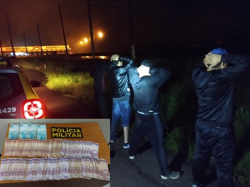 Polícia Militar prende quatro suspeitos de roubo em posto de combustíveis na BR-277 em Balsa Nova