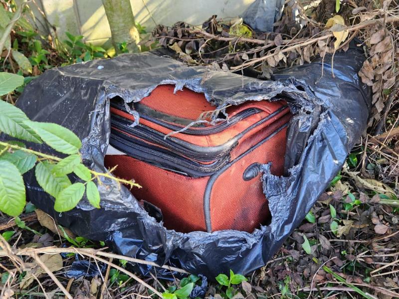 Polícia Civil descarta a possibilidade de ser um corpo de criança na mala de viagem