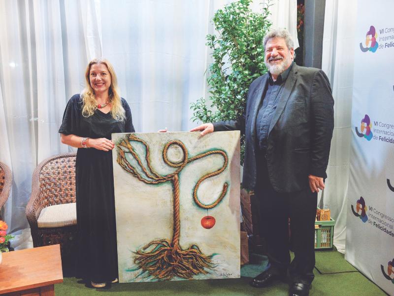 Artista campo-larguense representa os artistas plásticos no maior evento da América Latina sobre a Felicidade