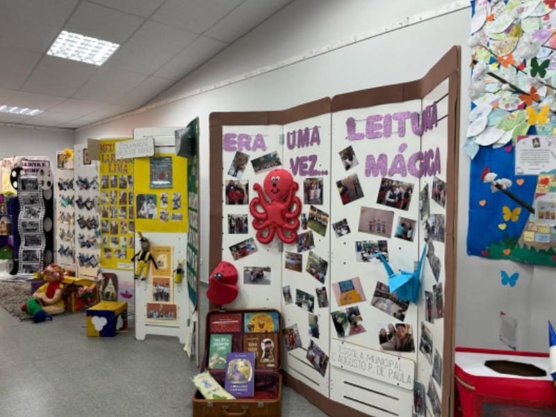 Casa da Cultura recebe exposição de trabalhos dos estudantes que participam do Programa Leitura Mágica