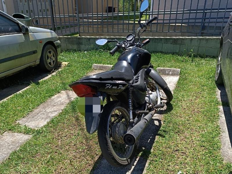 Motocicleta com numeração de identificação danificada é apreendida pela GMCL 