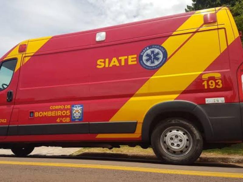 Idoso socorrido pela equipe do SIATE após ser atropelado por motocicleta no Centro 