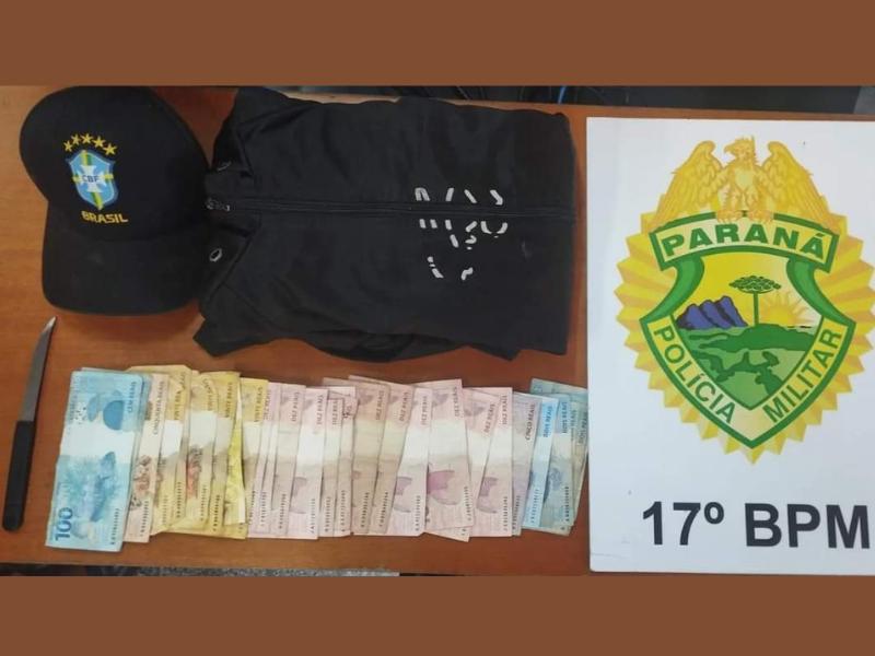 Procurado pela Justiça por roubo é preso pela Polícia Militar após cometer o mesmo delito em Campo Largo 