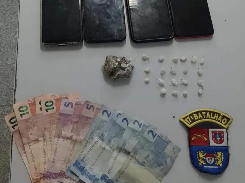 Indivíduo é preso pela Polícia Militar por tráfico de drogas e corrupção de menores em Campo Largo 