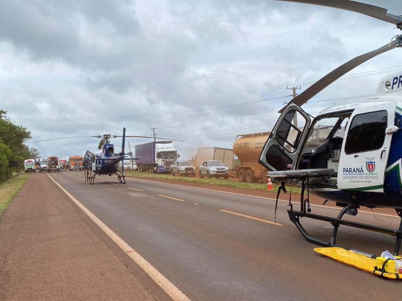 Serviço aeromédico do Paraná bate recorde histórico em 2023 com mais de quatro mil atendimentos