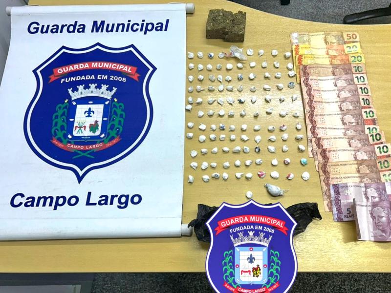 Em abordagem na região do Águas Claras GM prende suspeitos de tráfico de drogas 