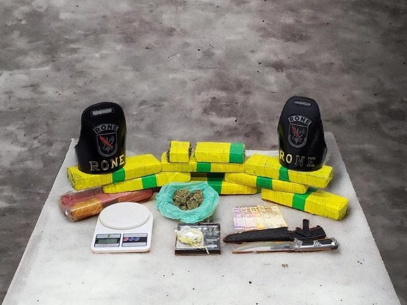 Policiais BPRONE apreendem drogas e prendem dois suspeitos de tráfico em Campo Largo 