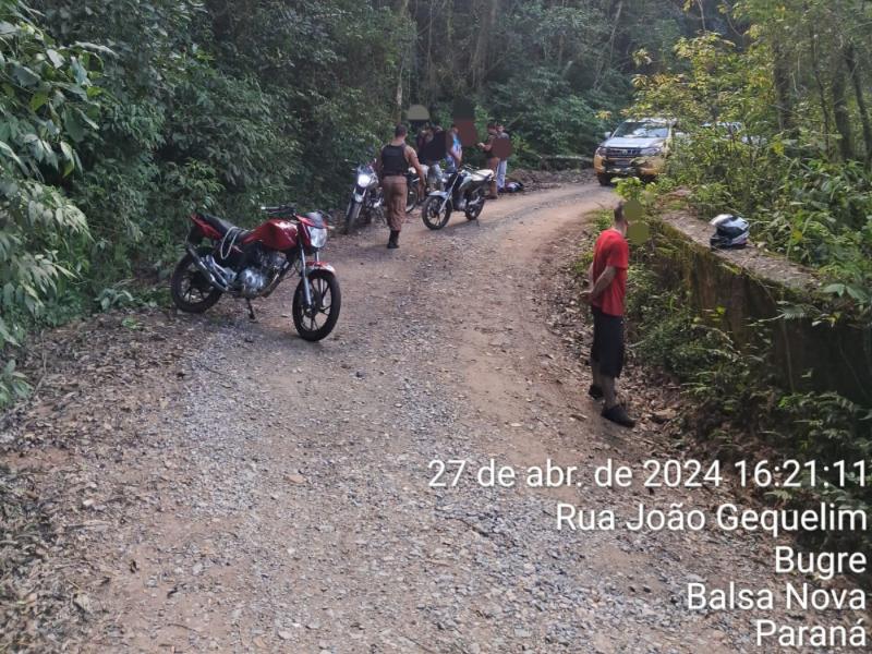 Policiais militares realizam abordagens e apreendem motos irregulares em São Luiz do Purunã 