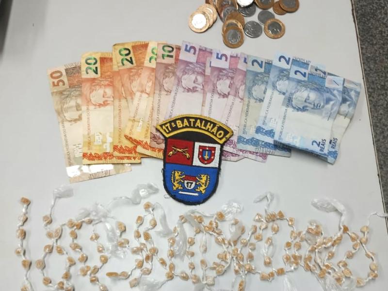 Procurado pela Justiça é preso no Jardim Social pela PM por tráfico de drogas