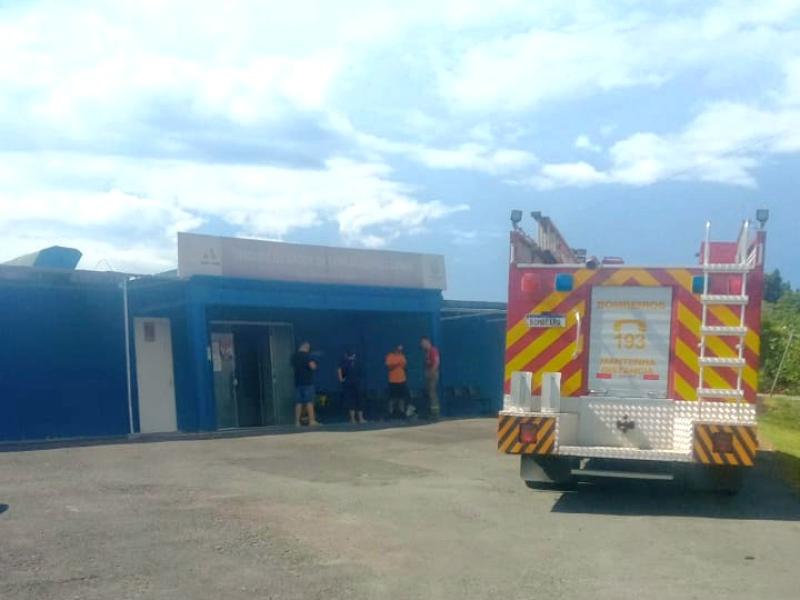 Bombeiros foram acionados para atender ocorrência de incêndio no Posto de Saúde da Águas Claras 