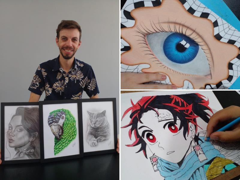 Inaugura em Campo Largo a Escola de Desenho KetzArt, do professor Fábio Ketz