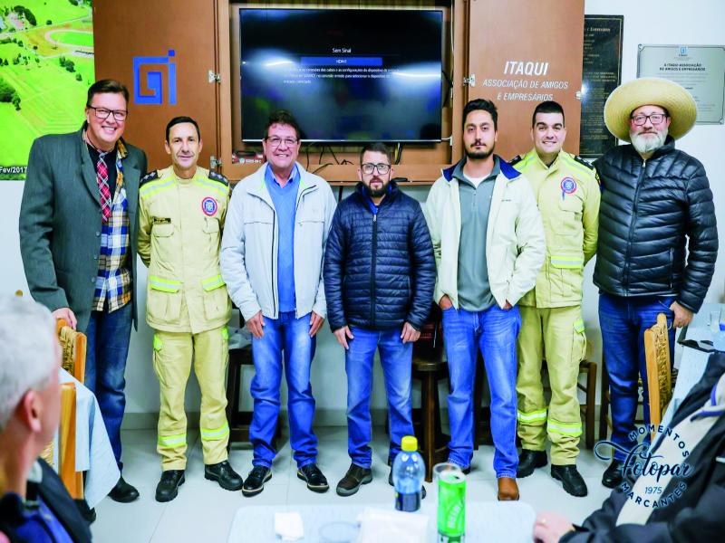 Itaqui Associação de Amigos e Empresários recebe o Corpo de Bombeiros para discutir a Pami