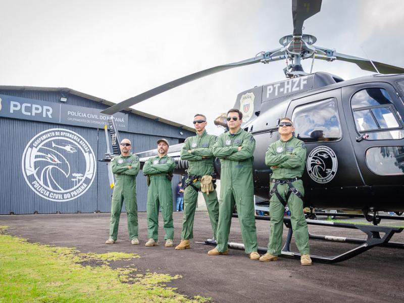 Polícia Civil do Paraná envia helicóptero e policiais para auxiliar o Rio Grande do Sul