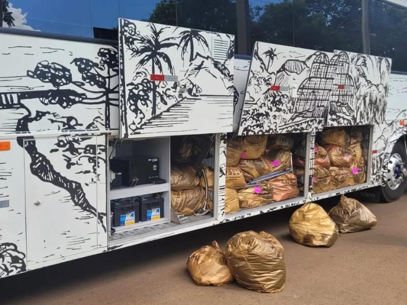 PMRv de Santa Catarina apreende R$ 740 mil em mercadorias irregulares em veículo de Campo Largo