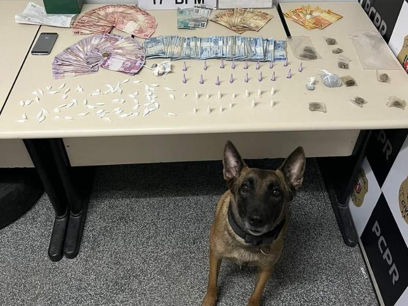 Homem e mulher são presos pela Polícia Militar com grande quantidade de drogas e dinheiro