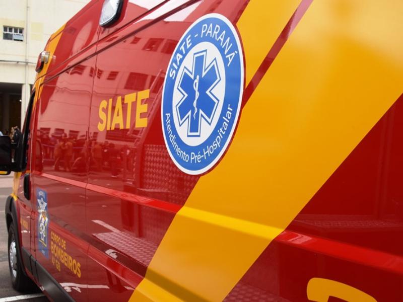 Gari é atropelado por motocicleta ao tentar atravessar a PR-510 para realizar coleta