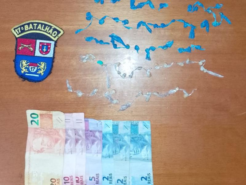 Polícia Militar de Campo Largo prende indivíduo por tráfico de entorpecentes e corrupção de menor 