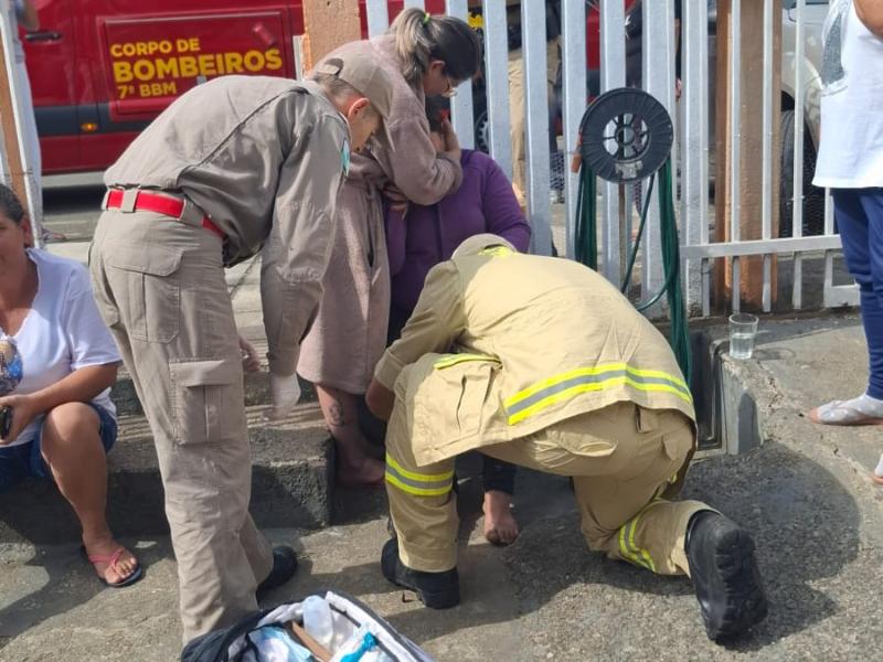 Pitbull ataca moradores na Vila Pompeia em Campo Largo e mulher é hospitalizada