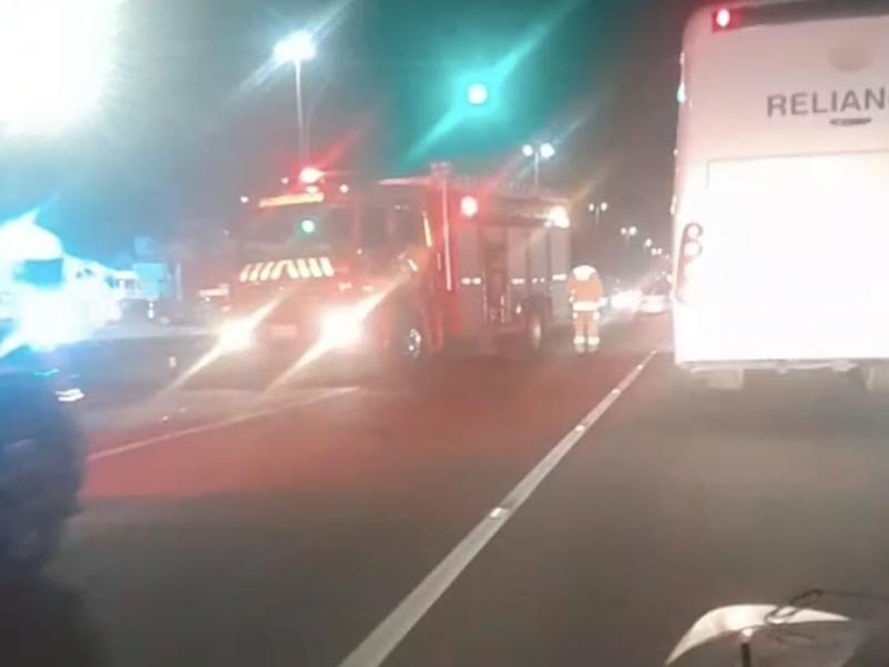 Carrinheiro é atingido por veículo na antiga BR-277, em Campo Largo