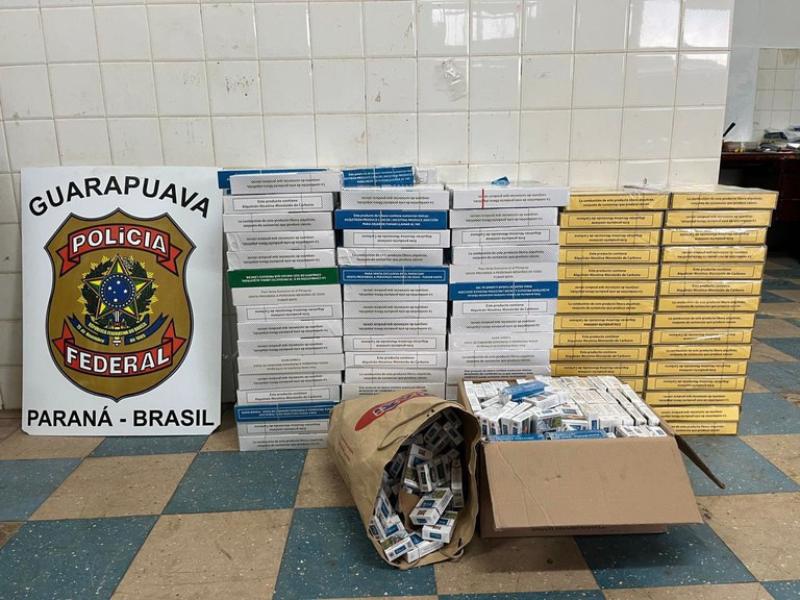 Polícia Federal faz três prisões em operação de repressão ao contrabando de cigarros, inclusive em Campo Largo