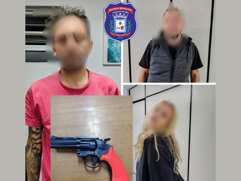 Trio é preso pela Guarda Municipal de Campo Largo após tentativa de roubo agravado 
