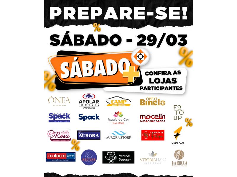 Ofertas exclusivas na primeira edição de 2025 do Sábado+ da Acicla neste dia 29 