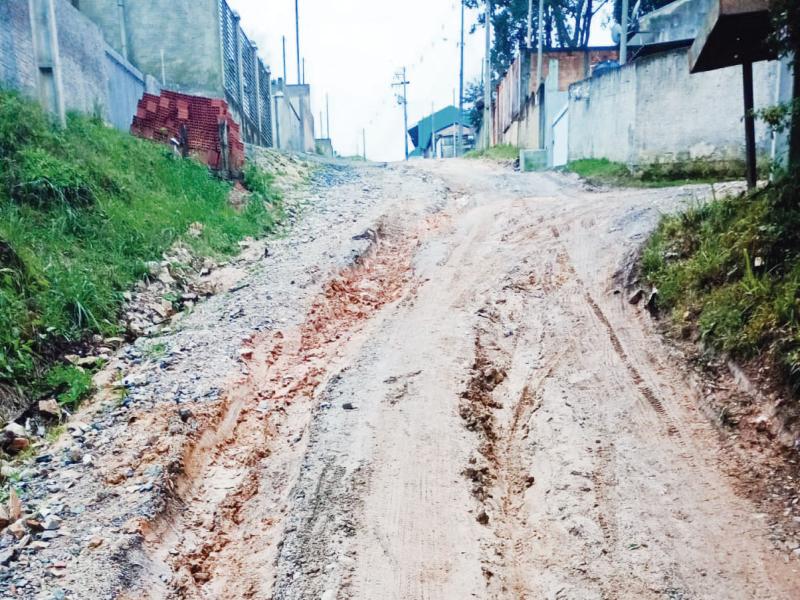 Moradora pede atenção para a  Rua Vereador Constante Pangracio