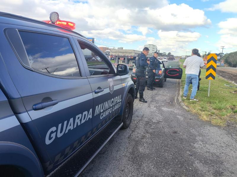 Guarda Municipal de Campo Largo prende indivíduo com auxílio da Muralha Digital