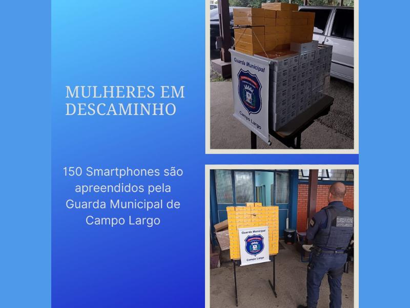 Guarda Municipal de Campo Largo realiza prisão de mulheres por contrabando de eletrônicos