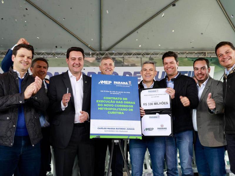 Investimento de R$ 336 milhões: governador autoriza obras do novo Contorno Sul de Curitiba